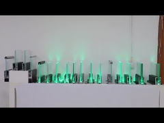 簡単に設置 アルミUチャネルガラスレイル LEDライト付き