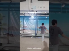 熱断裂 安全 ガラス アルミニウム 折りたたむドア 商用バルコニー 折りたたむドア