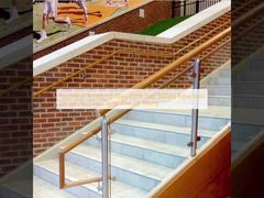 フレームレス強化ガラスパネル階段手すり調整可能デザインアークグリップクランプ304 316フィッティング