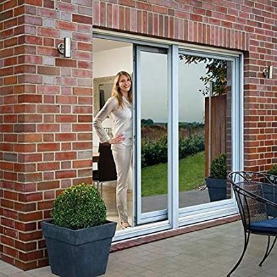 フロストガラス アルミスライドドア 防塵・アノイド仕上げ