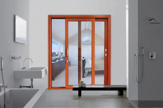 頑丈なアルミプロファイル スライディングドア 温熱ガラスでカスタマイズ可能
