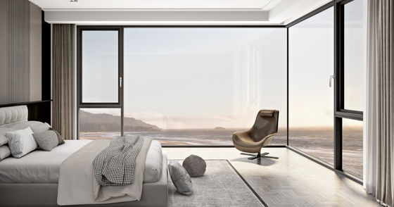 アルミニウム 耐久性 スウィング オープン 窓 グラス グラス 熱化 ガラス