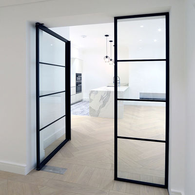 バルコニー ダブルリーフ アルミニウム カーメンド ドア ラミネート テンパール ガラス