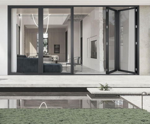 耐腐食 アルミ 折りたたみ ドア 熱断裂 スリムライン アルミ 双折り ドア