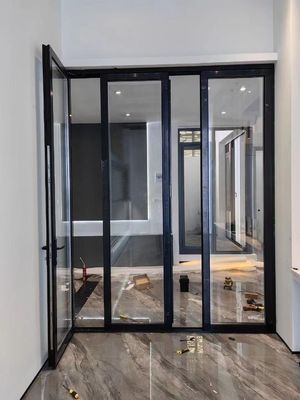 ハリケーン耐性 内部 アルミ 二重ドア 粉末コーティング