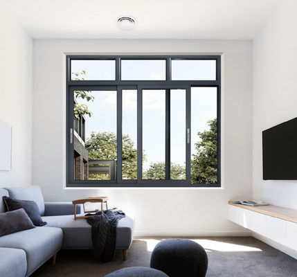 熱度層アルミニウムスライディングウィンドウ 安全性 アルミニウムガラススライディングウィンドウ