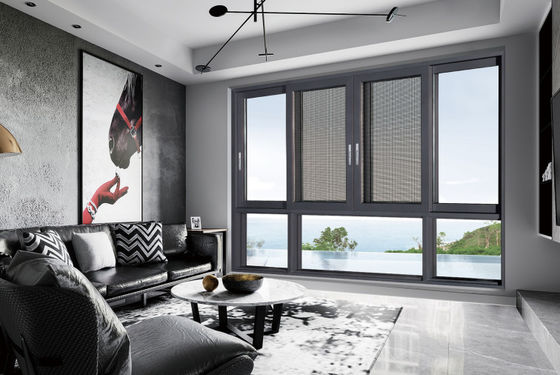 多点ロック アルミニウム スライディング 窓 昆虫保護と隔離ガラス