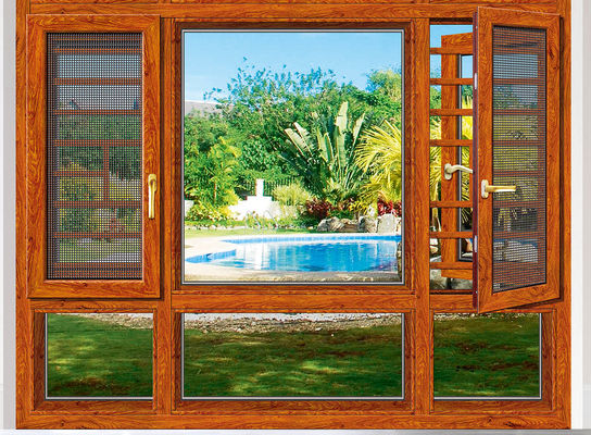 粉末で覆われた傾斜回転 アルミ窓 昆虫保護