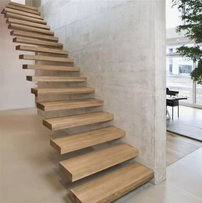 品質  SZG Modern Design Floating Staircase Customized Floating Wooden Staircase 工場