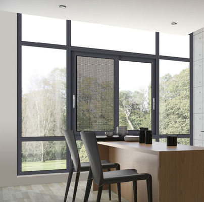 品質  Powder Coated Aluminum Sliding Window Insect Protection Double Glazed Sliding Window 工場