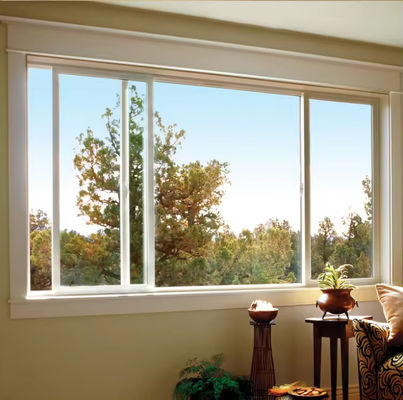 密閉ガラス付きの商用防音アルミフレームスライディングウィンドウ