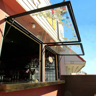 高セキュリティ アルミフレーム 傾きとターン 窓 単一のアウィング