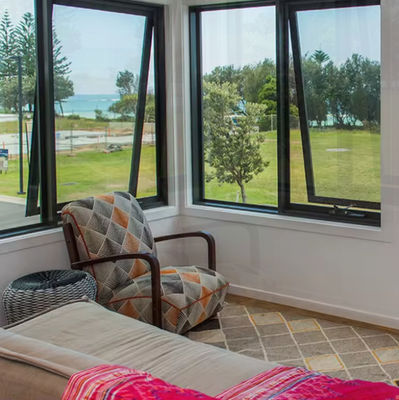 高セキュリティ アルミフレーム 傾きとターン 窓 単一のアウィング