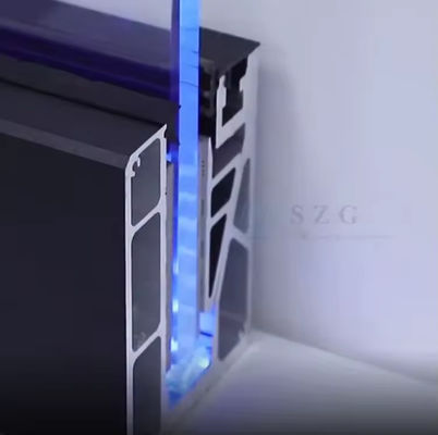 ラメル U チャネル ガラス バルストラド 層状のガラスで上部設置