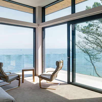 騒音削減 アルミニウム スライドドア 絶縁ガラス 3 メートル アルミニウム スライドドア