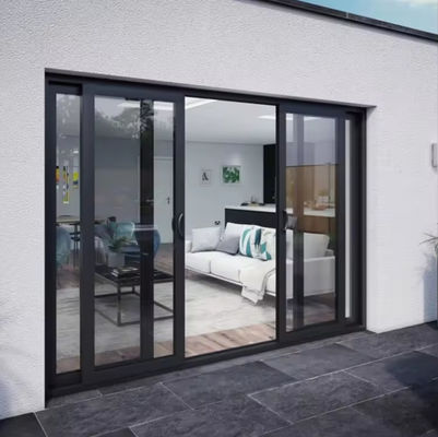 安全 住宅 アルミ スライドガラス ドア 熱断裂プロファイル付き 絶縁ガラス