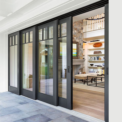 耐熱アルミニウムガラスドアは,重量プロファイルでカスタマイズされています.