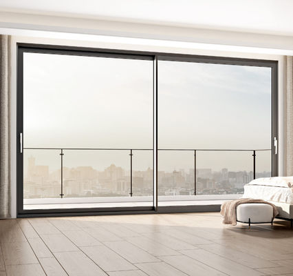 カスタマイズされた寸法 アルミスライドドア 絶縁ガラス ダブルガラス スライドドア