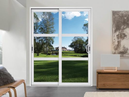 隔離された安全ガラス アルミニウムプロファイル スライディングドア 熱断裂 スライディングガラスドアを交換する