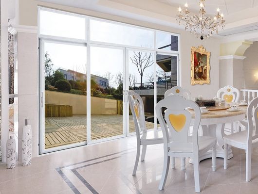 隔離された安全ガラス アルミニウムプロファイル スライディングドア 熱断裂 スライディングガラスドアを交換する