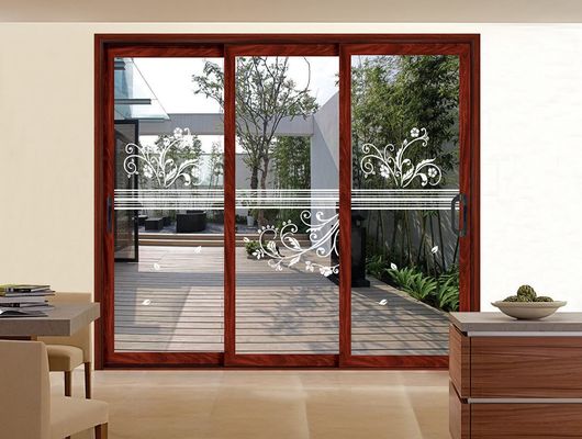 頑丈なアルミプロファイル スライディングドア 温熱ガラスでカスタマイズ可能