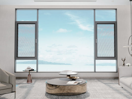 容易なメンテナンスのアルミニウム スイング窓 耐腐食 スイングガラス窓