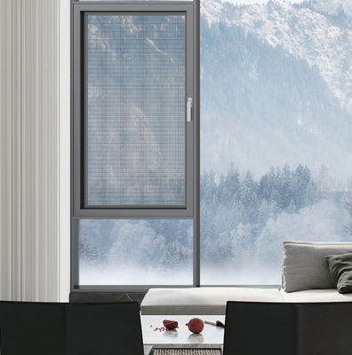 グレー アルミ スウィング 窓 高換気 カーセメント 窓は外側に開きます