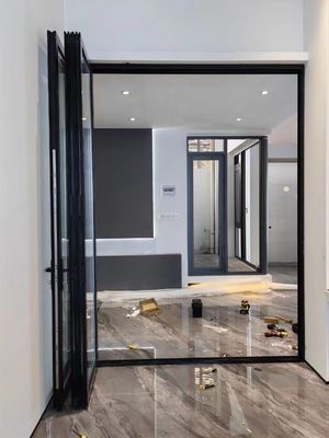 熱断裂 アルミフレーム スライディングドア 熱化ガラスで防塵