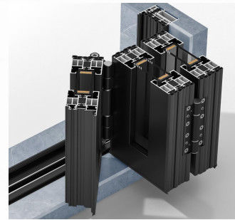 頑丈な積み重ね可能なアルミの折りたたみのドア モダンデザイン アルミの灰色の二重ドア