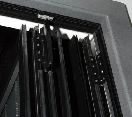 スムーズな動作 アルミの折りたたみドア 重荷 アルミのアコーディオンドア