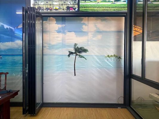 調整可能 アルミ 双重ガラス ドア 簡単に設置し,スムーズな操作