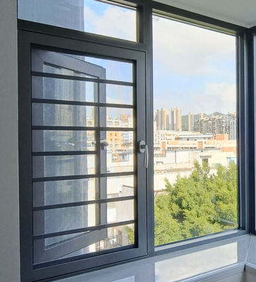 カスタマイズ可能な1.2mm アルミ製のカセメント スイングウィンドウ モダンデザイン