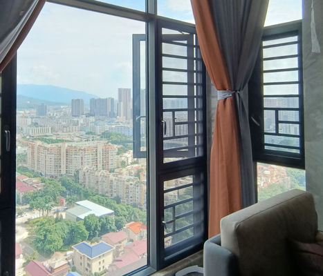 現代のアルミスイングウィンドウ 絶縁ガラス スイングオープンウィンドウ