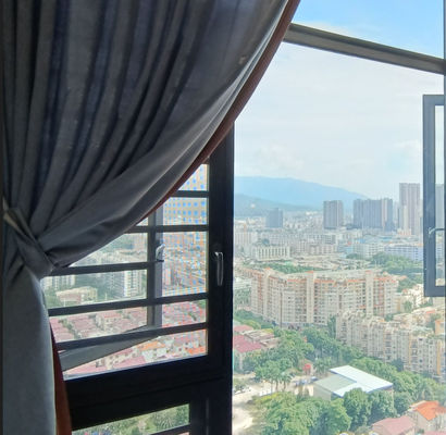 現代のアルミスイングウィンドウ 絶縁ガラス スイングオープンウィンドウ