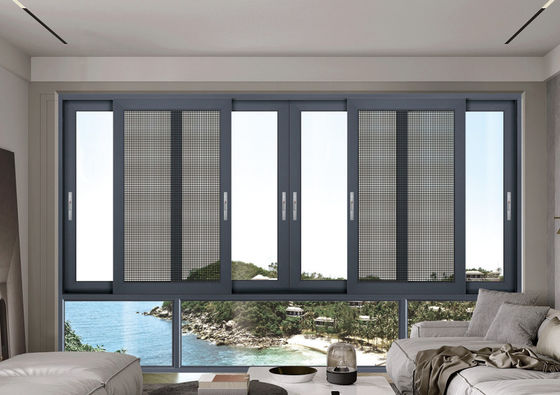 カスタマイズ可能なアルミニウム スライディング ウィンドウ テンパーラミネートと交換