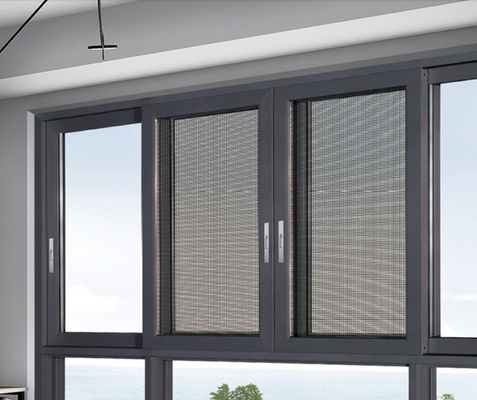 多点ロック アルミニウム スライディング 窓 昆虫保護と隔離ガラス