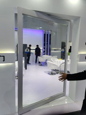 スリムフレーム アルミピボットドア 温められた透明ガラス 入口ピボットドア