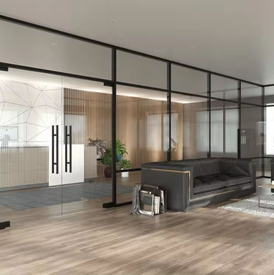 粉末コーティング アルミフレーム付きの近代的な防音ガラス隔壁