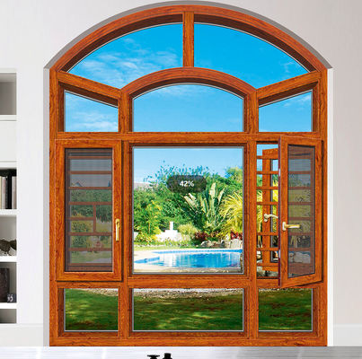 粉末で覆われた傾斜回転 アルミ窓 昆虫保護