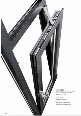 調整可能なアルミニウム 傾きと回転 窓 隔熱ガラスで防音