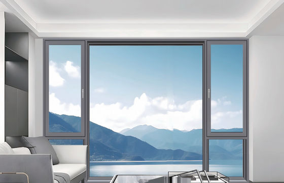 調整可能なアルミニウム 傾きと回転 窓 隔熱ガラスで防音