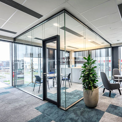 重用ガラス隔壁 安全 アルミニウムプロファイル ガラス隔壁