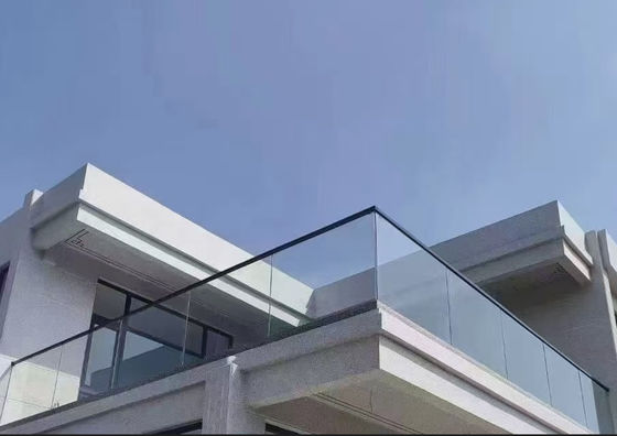 メンテナンス 簡単 アルミとガラス レーリング ハンドレール付き 高強度