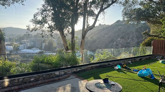 デッキ フレームレス U チャネル ガラス レンディング 住宅用 粉末 コーティング