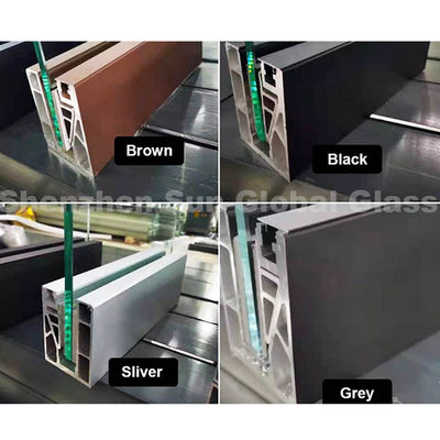 SZG Uチャンネル フレームレス 12mm ガラスバルコニー レンジャー 住宅