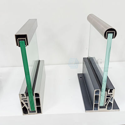 アルミUチャネルガラスバルストラード 耐候 屋外用