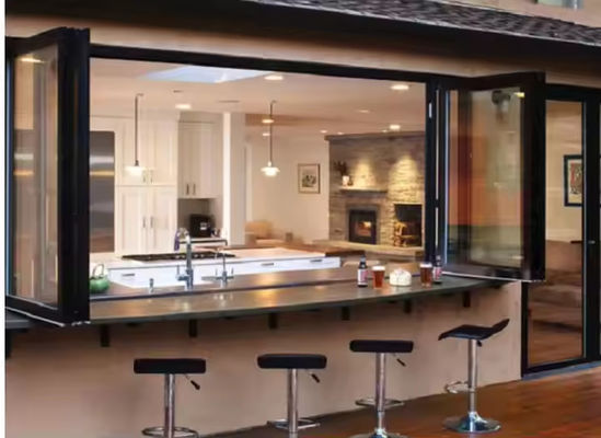 熱隔熱 音絶性 と 良い 音絶性 を 確保 する 折りたたみ 可能な アルミ 窓