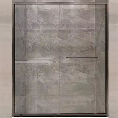 フレームレスデザイン 簡単にインストール 8mm ダブルガラス スライディングシャワードア