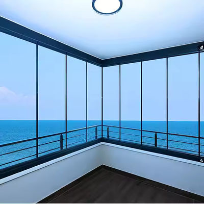 フレームなし スライディング 折りたたみ テンパール ガラス ドア カーテン,バルコニー パーティション ドア