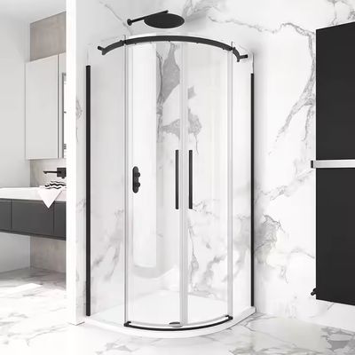 バスルーム用サイドスライドガラスパーティション アルミニウムガラス ステンレス鋼 ウォークインシャワールーム